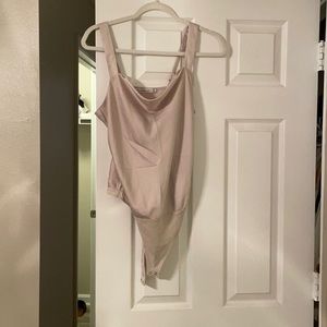 Blush silky A&F bodysuit